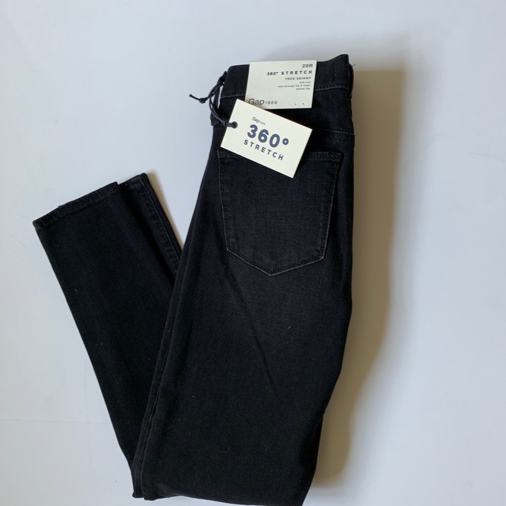 GAP Black Ripped Skinny Jeans